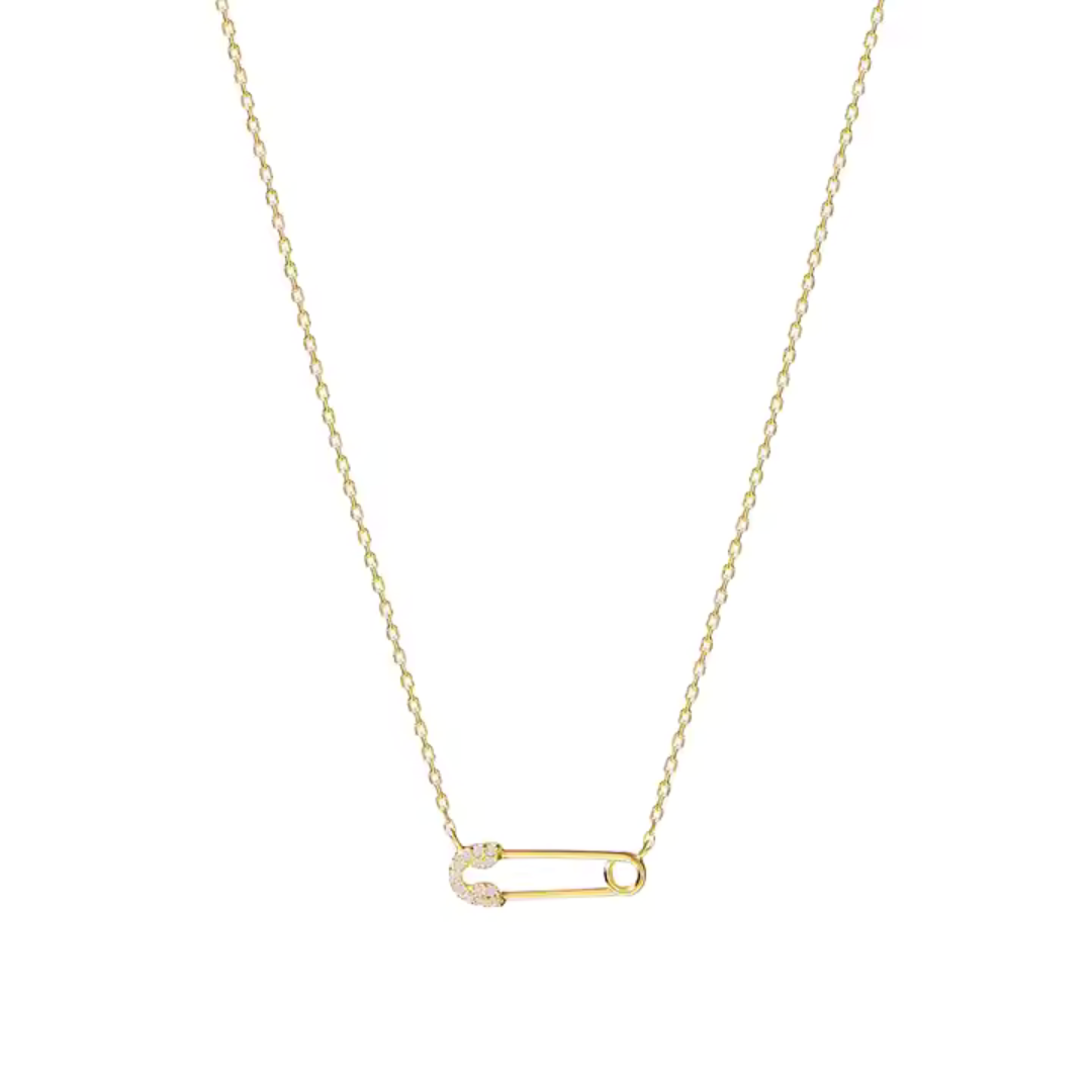 18K Gold Plated Paper Clip Necklace