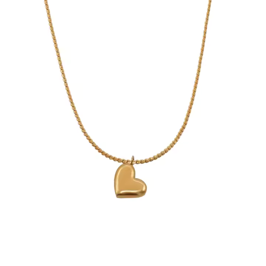 18K Gold Plated Love Peach Heart Necklace