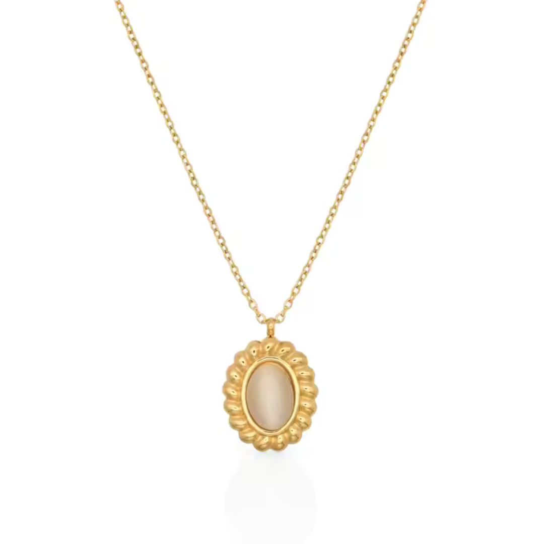 18K Gold-Plated Cat's Eye Necklace