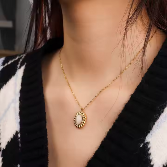 18K Gold-Plated Cat's Eye Necklace