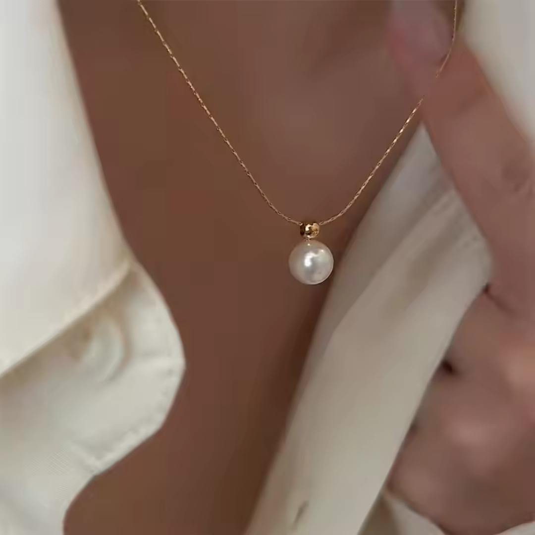 18K Gold-Plated Essence Pearl Necklace