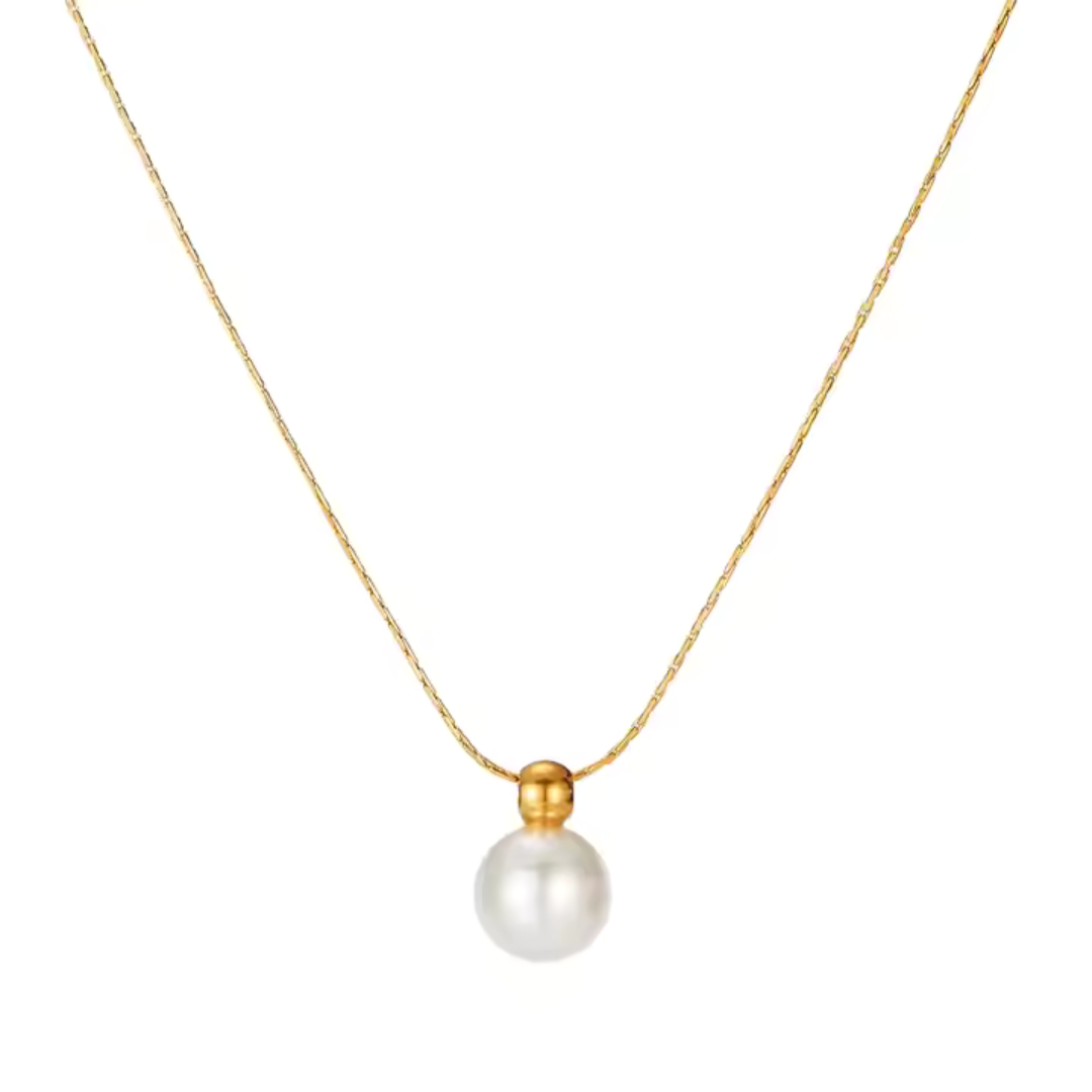 18K Gold-Plated Essence Pearl Necklace