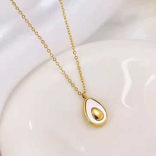 18K Gold-Plated French Avocado Necklace