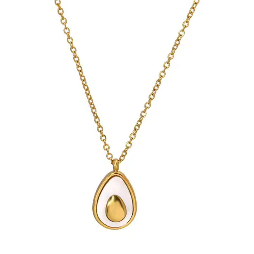 18K Gold-Plated French Avocado Necklace