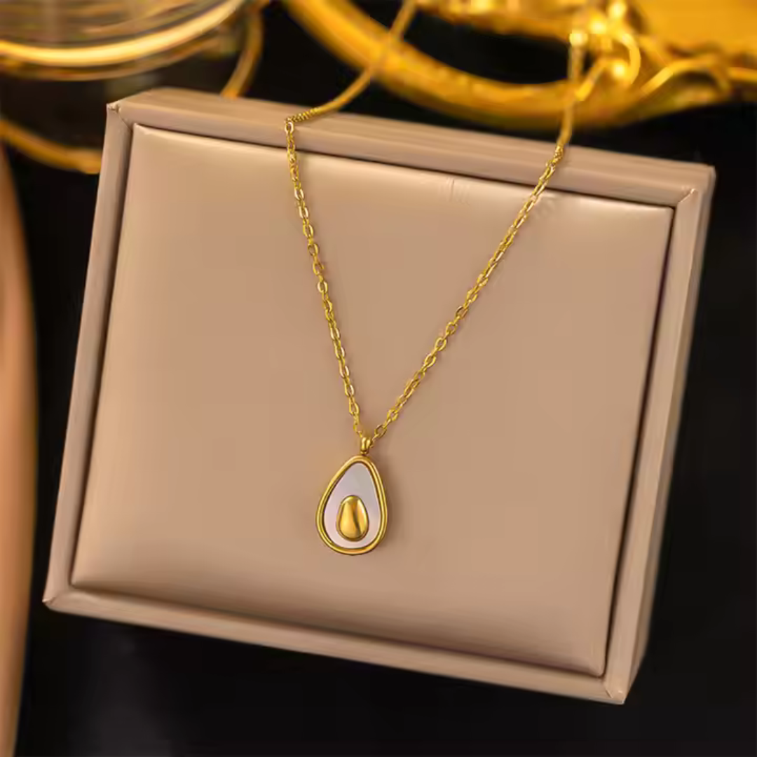 18K Gold-Plated French Avocado Necklace