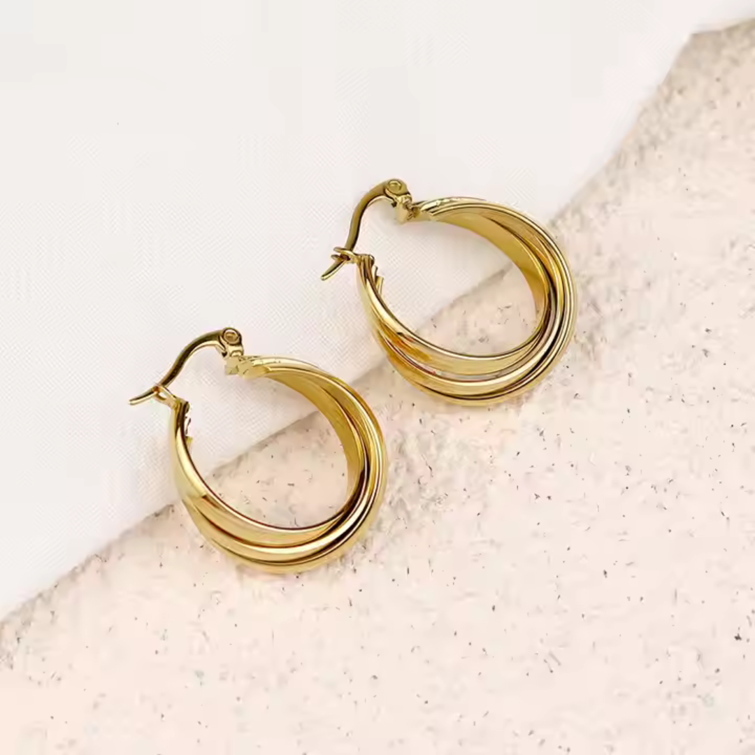 18K Gold-Plated Classic Twist Earrings